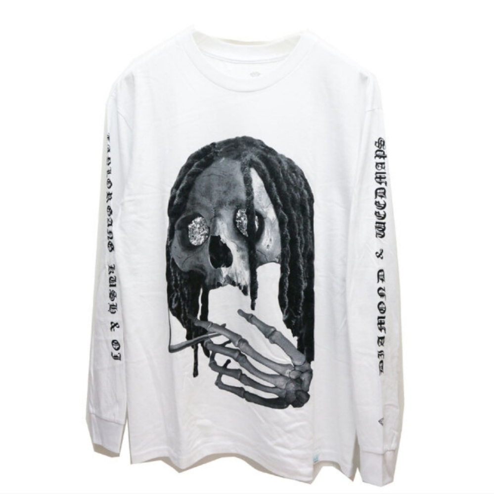 Wiz Khalifa DIAMOND SUPPLY & Co Taylor Gang long sleeve TGOD skull men's…